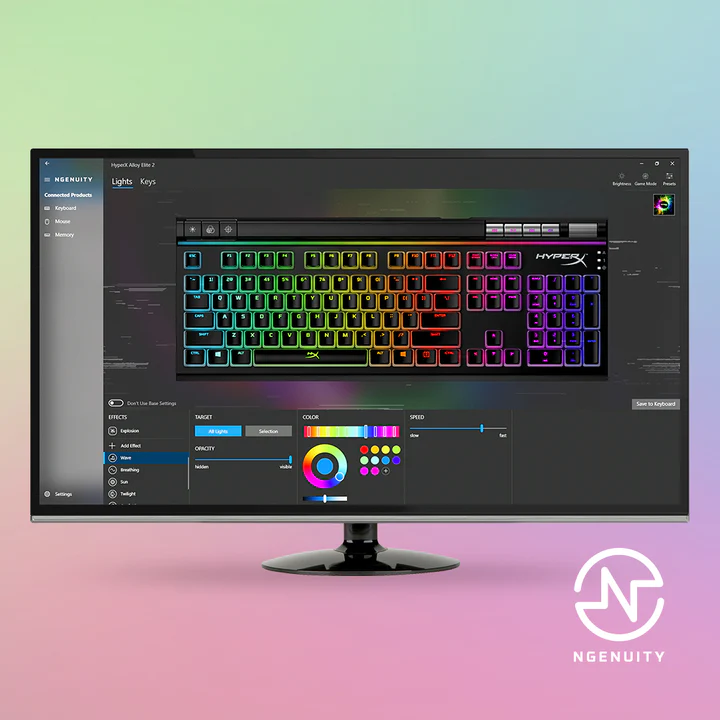 Image for: Advanced customization with HyperX NGENUITY